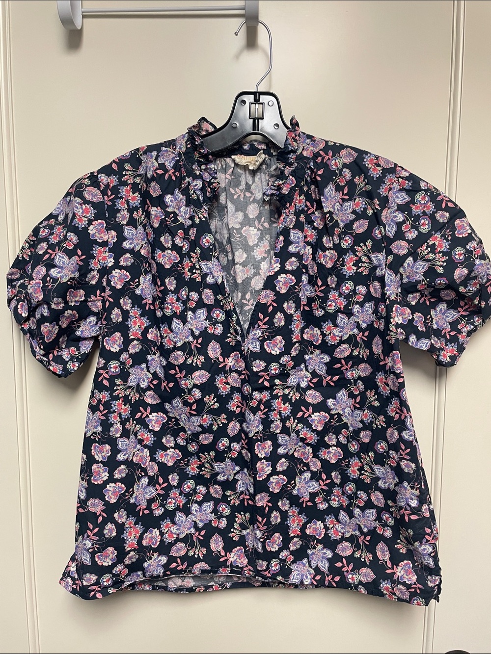 Nation LTD Puff Sleeve Poplin blouse